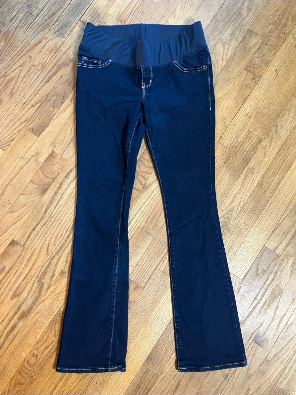 Old Navy Dark Wash Stretch Bootcut Maternity Jeans - Size 10 Regular